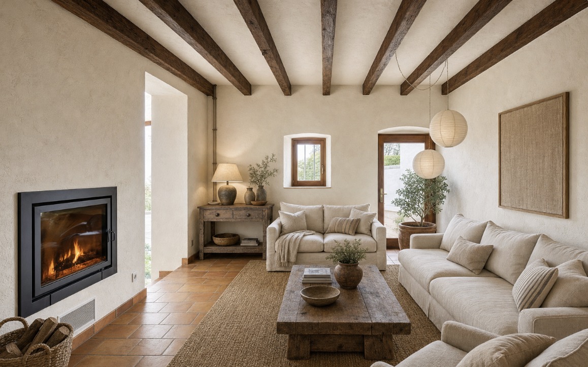 A living room redesigned with Reruum